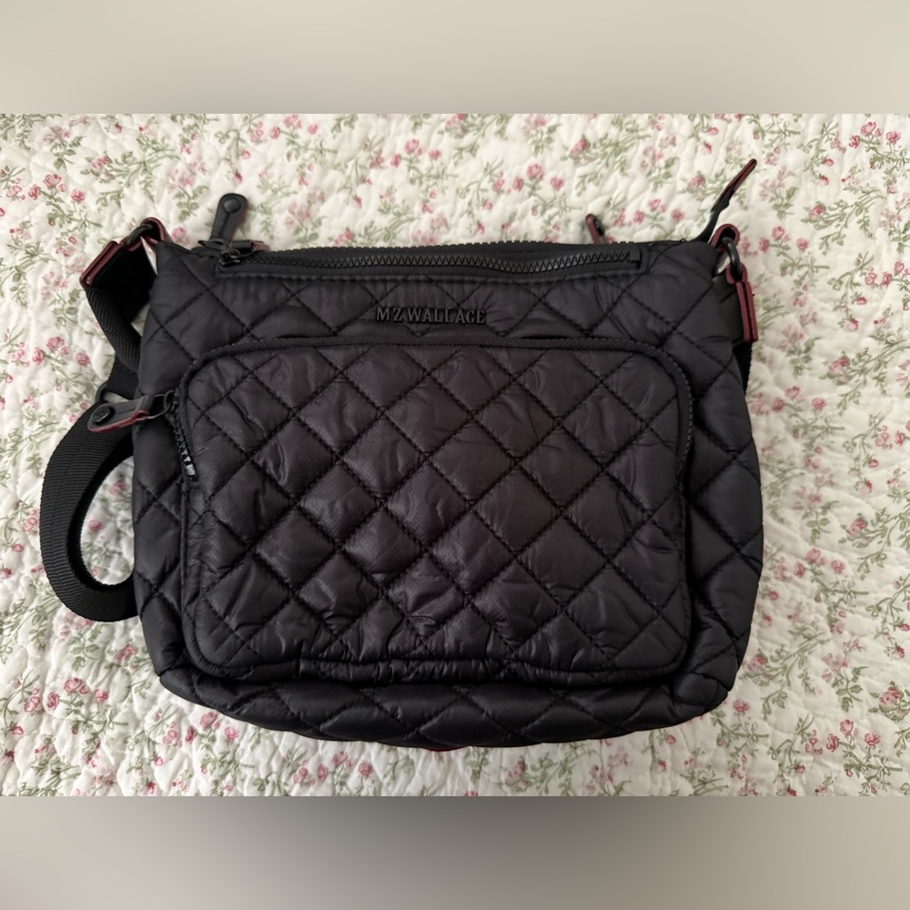 MZ Wallace Black Metro Scout Crossbody Deluxe